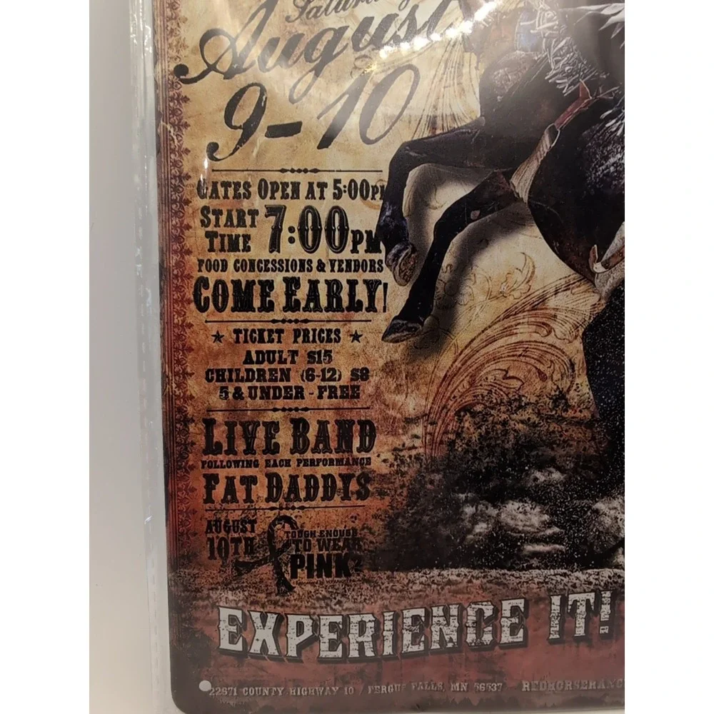 Rodeo-Steel Decor Sign 12x8‎